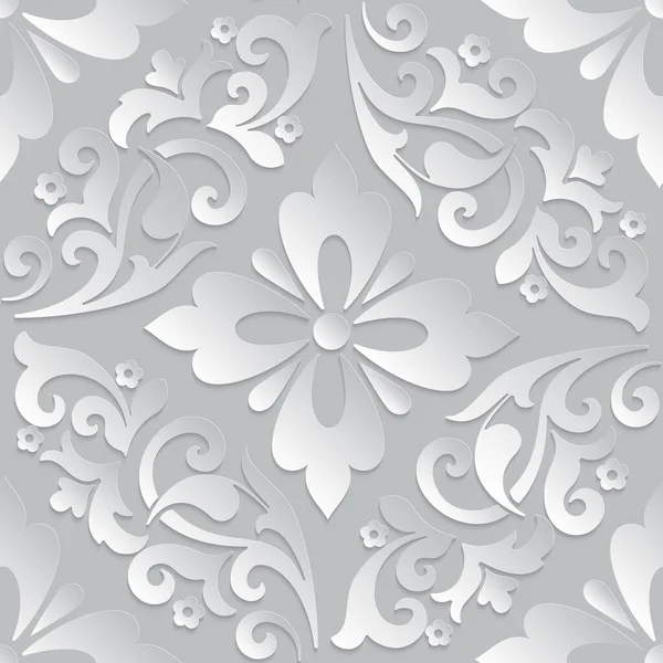 Vector Damast Naadloos Patroon Element Elegante Luxe Textuur Voor Wallpapers — Stockvector