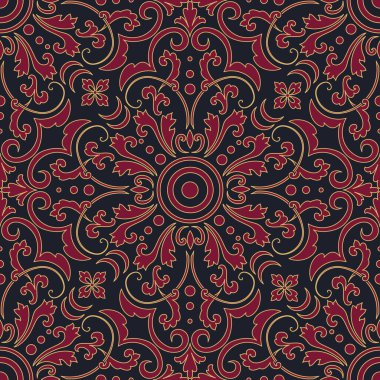 Arap tarzında vektör çiçeksiz desenli element. Arabesk deseni. Doğu etnik süsü. Arkaplan için zarif bir doku.