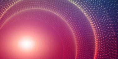 Sonsuz uzay arkaplanı vektörü. Derinlik ve perspektif yanılsaması ile parlayan yıldızların tüneli. Açık mor arkaplanlı ve metin için yeri olan soyut fütüristik evren. Nebula yapısı örgüsü.