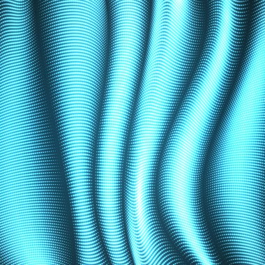 Vektör eğri noktalı çizgiler arkaplan. İpek şeklindeki hacim kıvrımları gibi bükülmüş parlak noktaların esnek çizgileri. Parlayan siber dalgalar. Modern soyut yaratıcı arkaplan.