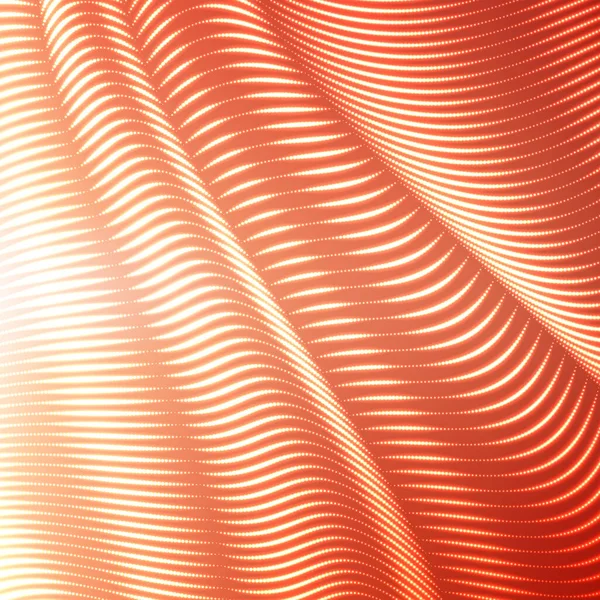 Fond Vectoriel Lignes Pointillées Déformées Bandes Flexibles Points Brillants Torsadés — Image vectorielle