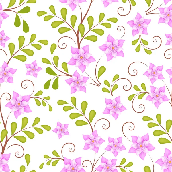 Élément Vectoriel Fleur Motif Sans Couture Texture Élégante Pour Les — Image vectorielle