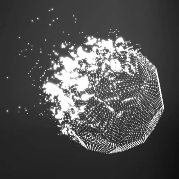 Fond Maille Vectoriel Abstrait Niveaux Gris Détruire Une Comète Abstraite — Image vectorielle