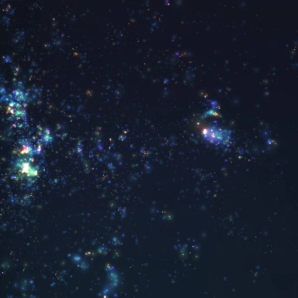 Fundal Vectorial Abstract Stele Din Galaxii Îndepărtate Ilustrație Spațiului Profund — Vector de stoc