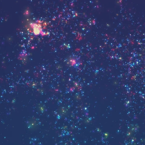 Абстрактный Векторный Фон Звездами Далекой Галактики Иллюстрация Глубокого Космоса Искры — стоковый вектор
