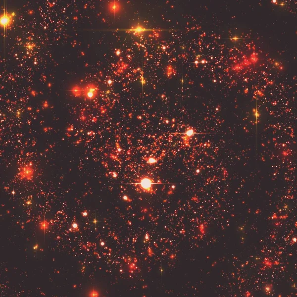 具有遥远星系恒星的抽象矢量背景 关于深空的说明 星星和星系的火花 宇宙中某个远离地球的地方的未知部分 — 图库矢量图片