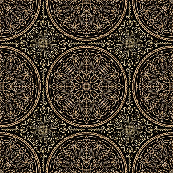 Zentangle Style Geometric Ornament Pattern Background Восточный Традиционный Орнамент Стиль — стоковый вектор