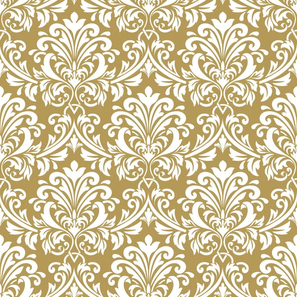 Vector Damask Seamless Pattern Background Classical Luxury Old Fashioned Damask — Stock Vector