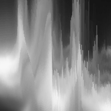 Vektör arızası. Dijital görüntü veri bozulması. Tasarımlarınız için renkli soyut bir arkaplan. Sinyal hatasının kaos estetiği. Dijital bozulma.