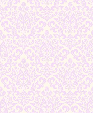 Vektör damask Dikişsiz desen arka plan. Klasik lüks eski moda damask süsleme, duvar kağıtları, tekstil, sarma için Kraliyet Viktorya Dikişsiz doku. Nefis çiçek Barok şablonu.