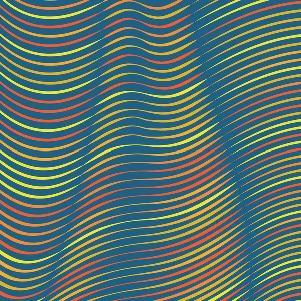 Vecteur Distordu Fond Lignes Colorées Bandes Flexibles Torsadées Comme Soie — Image vectorielle