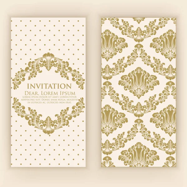 Invitation Mariage Carte Annonce Avec Une Illustration Arrière Plan Vintage — Image vectorielle