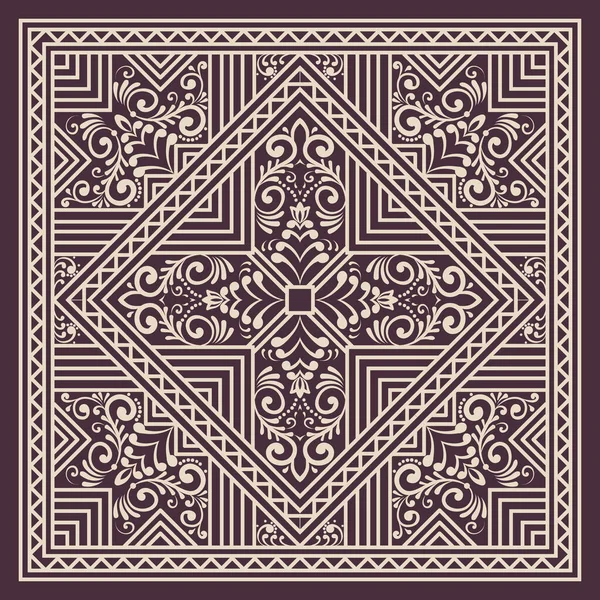 Zentangle Stil Geometrischen Ornament Musterelement Orientieren Sie Sich Traditionellen Ornamenten — Stockvektor