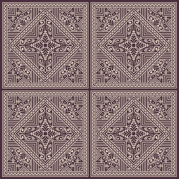 Zentangle Stílusú Geometriai Dísz Minta Háttér Keleti Hagyományos Dísz Boho — Stock Vector