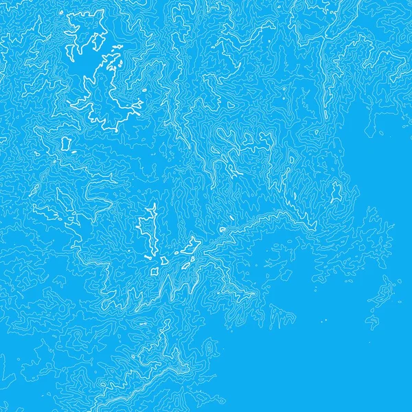 Vektorová Abstraktní Mapa Modré Země Generovaná Koncepční Mapa Nadmořské Výšky — Stockový vektor