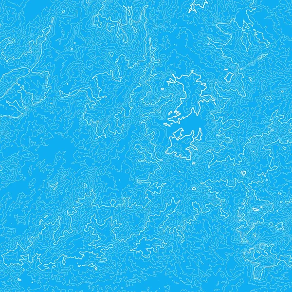Векторная Абстрактная Карта Рельефа Голубой Земли Сгенерированная Концептуальная Карта Высоты — стоковый вектор