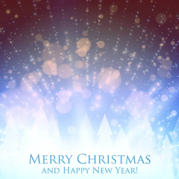 Shining Christmas Colorful Background Backlight Glowing Particles Abstract Vector Happy — Stock Vector