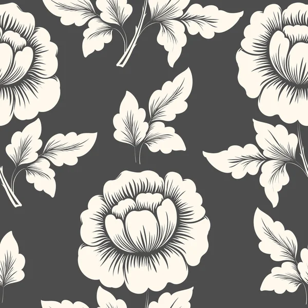 Élément Vectoriel Fleur Motif Sans Couture Texture Élégante Pour Les — Image vectorielle