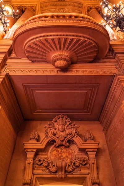 Paříž Francie Listopadu 2019 Interiérové Detaily Opery National Paris Garnier — Stock fotografie