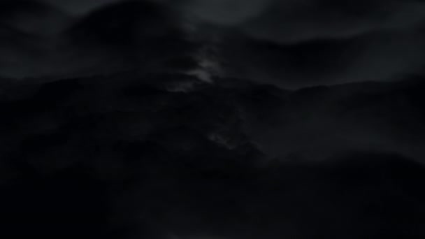 Dark surface with reflections. Smooth minimal black waves background. Blurry silk waves animation loop. Minimal soft grayscale ripples flow. FullHD — Stock Video