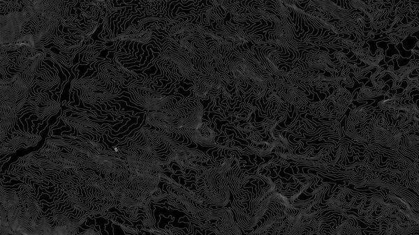 Vector abstract earth relief map. Generated conceptual elevation map. Isolines of landscape surface elevation. Geographic map conceptual design. Elegant background for presentations.