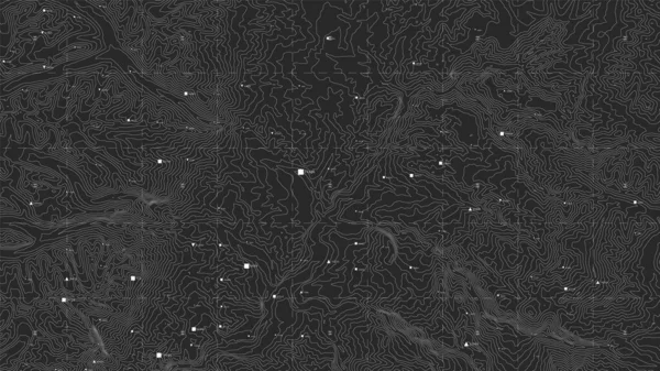 Terrain Big Data Visualisierung. Futuristische Karteninfografik. Komplexe topographische Daten grafische Visualisierung. Abstrakte Daten auf Höhendiagramm. Monichrome geografische Daten. — Stockvektor