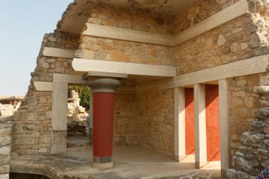 Knossos Sarayı kalıntıları, Kandiye Girit, Yunanistan