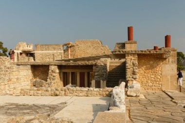 Knossos Sarayı kalıntıları, Kandiye Girit, Yunanistan