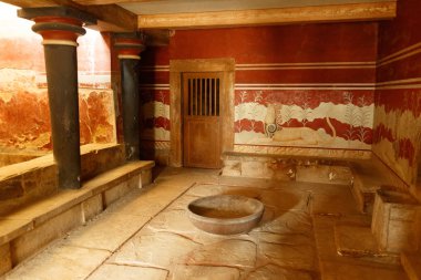 Knossos Sarayı kalıntıları, Kandiye Girit, Yunanistan