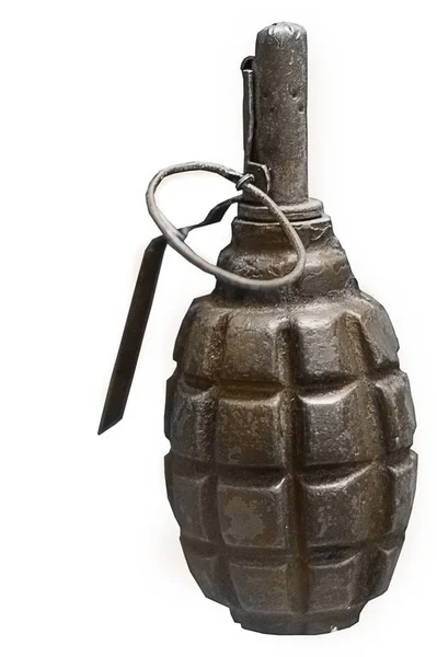Fragmentaryczny granat wojenny II wojny światowej. — Zdjęcie stockowe