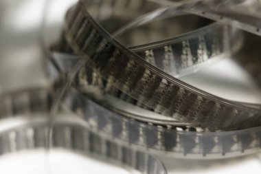 Eski bir film kamerasından film