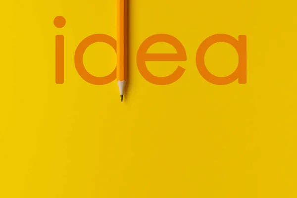 Den Interaktiva Sammansättningen Den Orangefärgade Pennbilden Ersätter Orangefärgade Orden Kreativt — Stockfoto
