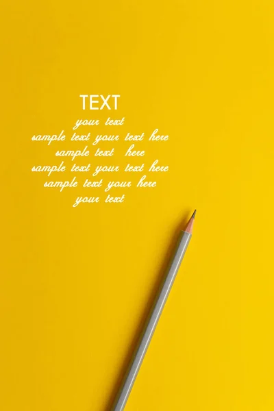 Interactive Photo Composition Gray Pencil Space Creative Thinking Text Used — Stock Photo, Image