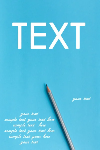 Interactive Photo Composition Gray Pencil Space Creative Thinking Text Used — Stock Photo, Image