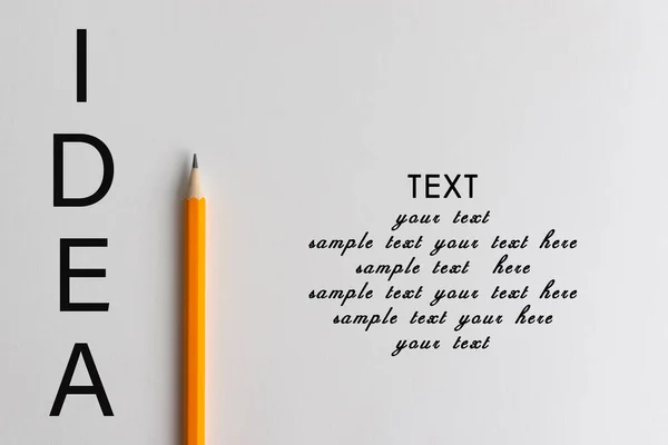 Interaktivní Fotografická Kompozice Oranžové Tužky Prostoru Pro Kreativní Myšlení Text — Stock fotografie