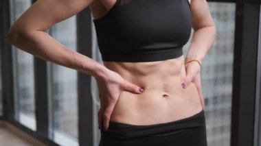 Atletik kız spor giyim, spor ve spor, antrenman konsepti