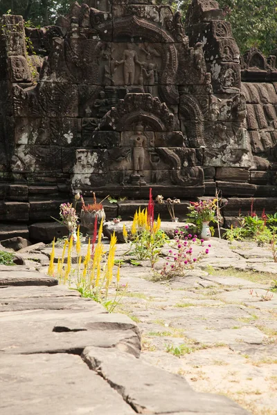 Cambodge Rivière Lac Temple Khmer Paysage Krong Siem Reap — Photo