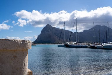 San Vito Lo Capo İtalya 'nın güzel manzarası)