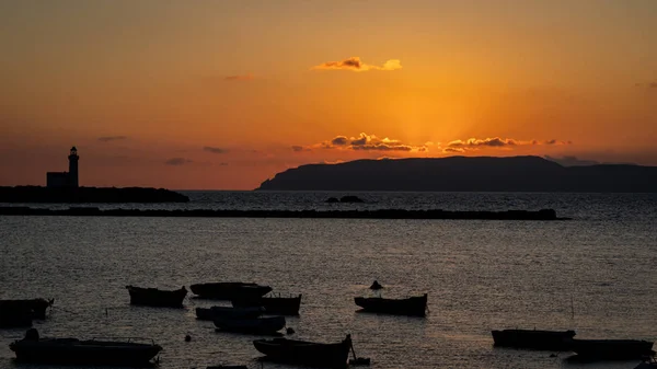Trapani İtalya 'da güzel bir günbatımı (Sicilya)
