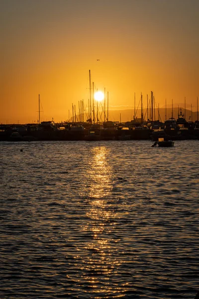 Een Prachtige Zonsondergang Trapani Italië Sicilië — Stockfoto