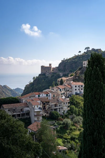 Savoca Italya Sicilya Baba Filmiyle Tanınır — Stok fotoğraf