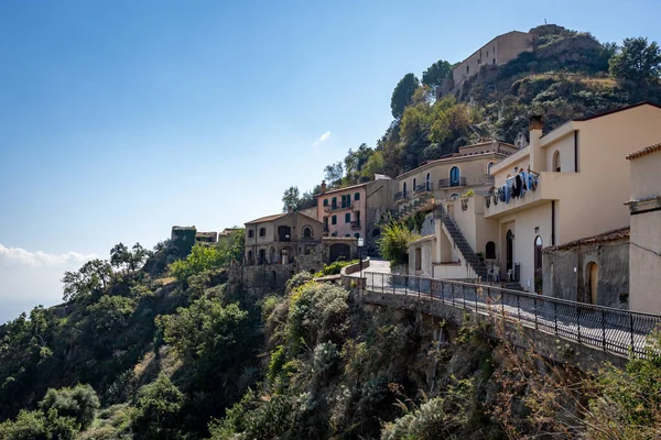 Savoca Italya Sicilya Baba Filmiyle Tanınır — Stok fotoğraf