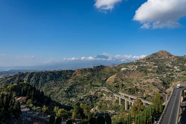 Bela Taormina Itália Sicília — Fotografia de Stock