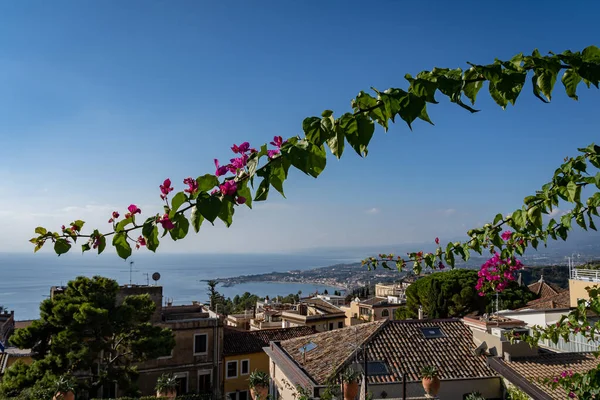 Bela Taormina Itália Sicília — Fotografia de Stock