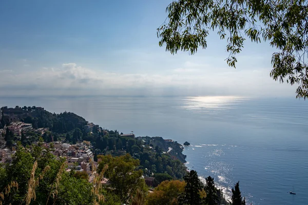 Hermosa Taormina Italia Sicilia — Foto de Stock