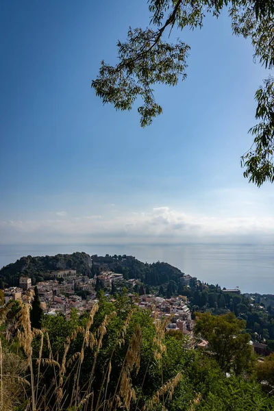 Hermosa Taormina Italia Sicilia — Foto de Stock