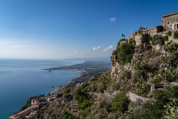 Hermosa Taormina Italia Sicilia — Foto de Stock