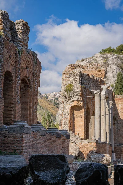 Hermosa Taormina Italia Sicilia — Foto de Stock