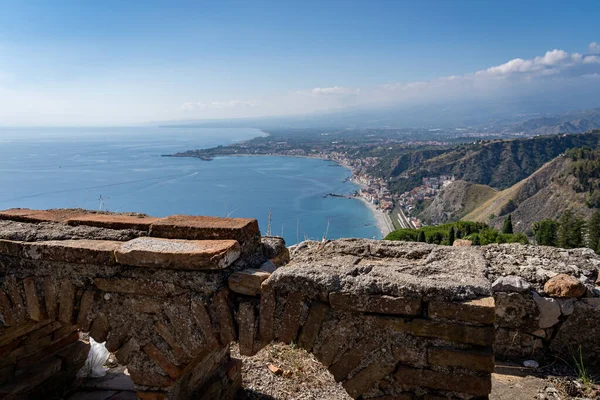 Hermosa Taormina Italia Sicilia — Foto de Stock