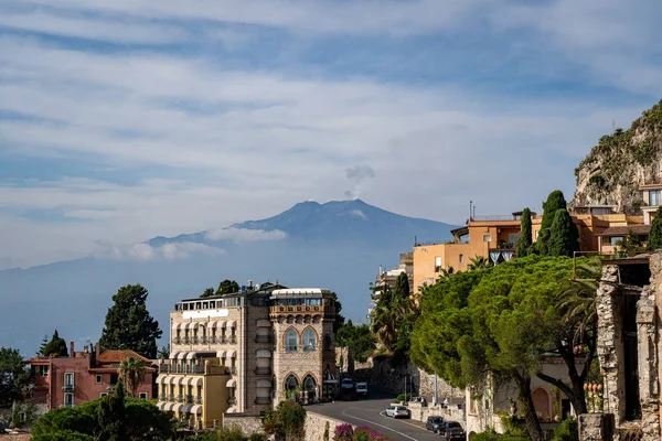 Hermosa Taormina Italia Sicilia — Foto de Stock